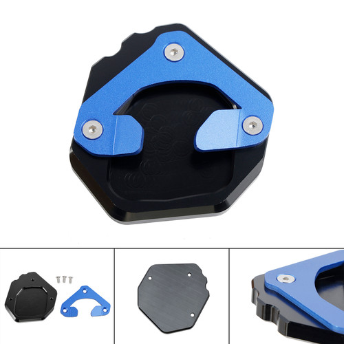 2019-2023 Yamaha Tenere Kickstand Enlarge Plate Pad Blue Generic 2019-2023 Yamaha Tenere Kickstand Enlarge Plate Pad Blue Generic
