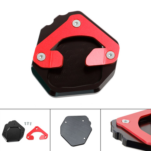 2019-2023 Yamaha Tenere Kickstand Enlarge Plate Pad Red Generic 2019-2023 Yamaha Tenere Kickstand Enlarge Plate Pad Red Generic