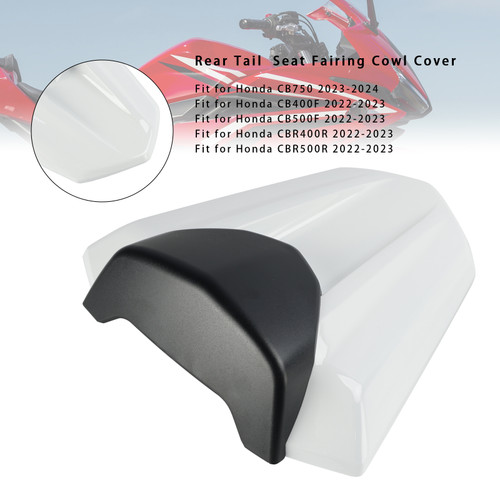 2022-2023 Honda CB750 CB400F CB500F CBR400R CBR500R Rear Tail Seat Fairing Cover white Generic 2022-2023 Honda CB750 CB400F CB500F CBR400R CBR500R Rear Tail Seat Fairing Cover white Generic