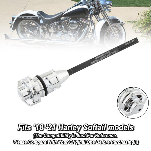 2018-2022 Harley Softail Breakout Fat Boy 114 Street Bob Oil Dipstick Tank Cap Plug Silver Generic