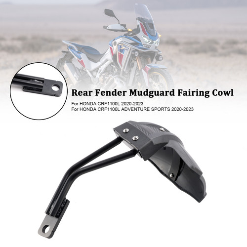 2020-2023 HONDA ADV Sports CRF1100L Rear Fender Mudguard Fairing Black Generic 2020-2023 HONDA ADV Sports CRF1100L Rear Fender Mudguard Fairing Black Generic