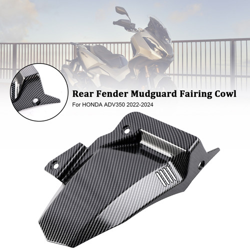 2022-2024 HONDA ADV350 Rear Fender Mudguard Fairing Cowl Carbon Generic 2022-2024 HONDA ADV350 Rear Fender Mudguard Fairing Cowl Carbon Generic