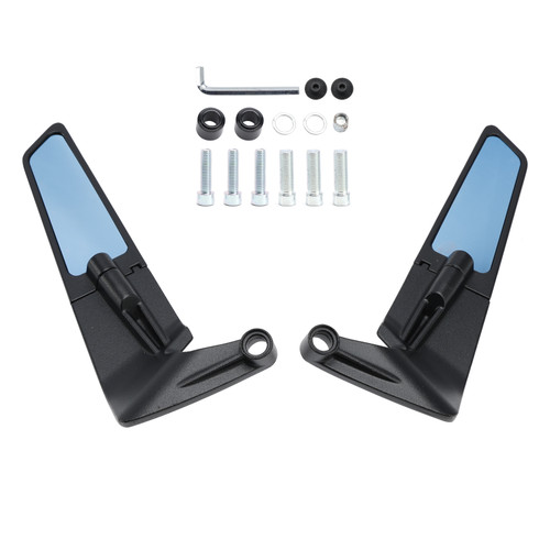 2019-2023 Ducati XDiavel/S Motorcycle Wind Wing Adjustable Swivel Mirror Black Blue Generic 2019-2023 Ducati XDiavel/S Motorcycle Wind Wing Adjustable Swivel Mirror Black Blue Generic