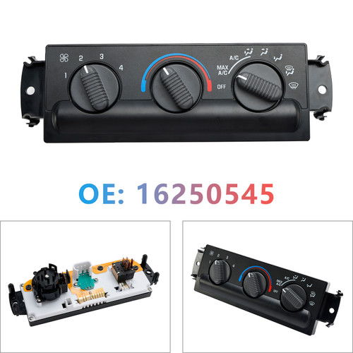 1999-2005 Chevy Oldsmobile Bravada Base S10 Blazer Climate Control Unit A/C Heater Control Switch 16250545 Generic