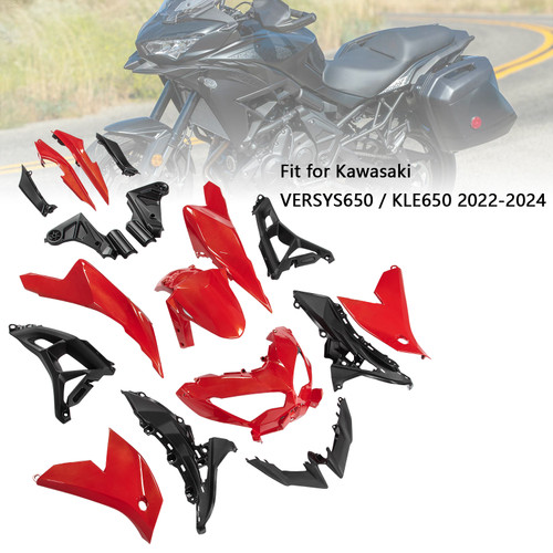 2022-2024 Kawasaki VERSYS 650 KLE Injection ABS Bodywork Fairing Kit Generic 2022-2024 Kawasaki VERSYS 650 KLE Injection ABS Bodywork Fairing Kit Generic