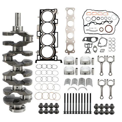 2007-2020 Hyundai Azera Grandeur Santa Fe Sonata Tucson G4KE 2.4L Engine Overhaul Rebuild Kit & Crankshaft & Con Rods Generic