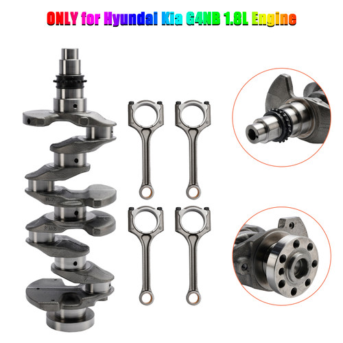 2010- Hyundai Elantra i30 Mistra G4NB 1.8L Engine Crankshaft & Connecting Rods 23110-2E711 Generic 2010- Hyundai Elantra i30 Mistra G4NB 1.8L Engine Crankshaft & Connecting Rods 23110-2E711 Generic