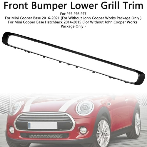 2014-2015 Mini Cooper Base Hatchback Front Bumper Lower Grill Trim 51117355238 Generic 2014-2015 Mini Cooper Base Hatchback Front Bumper Lower Grill Trim 51117355238 Generic