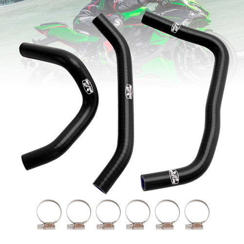 2023-2024 Kawasaki Ninja ZX-4RR/ZX-4R Silicone Radiator coolant Hose kit Black Generic