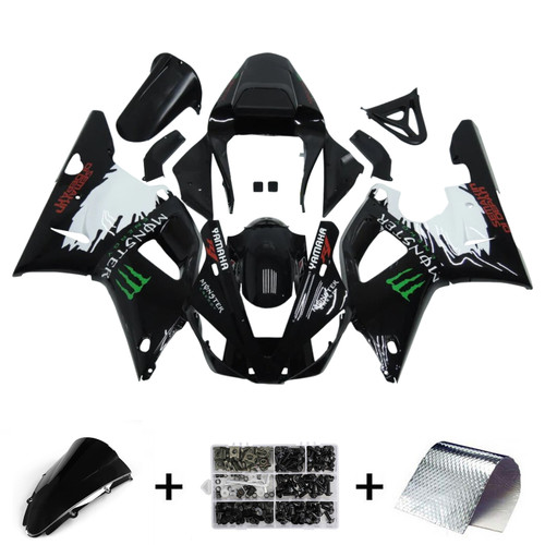 2000-2001 Yamaha YZF 1000 R1 Injection Fairing Kit Bodywork Plastic ABS Amotopart Fairing