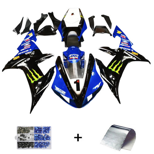 2002-2003 Yamaha YZF 1000 R1 Injection Fairing Kit Bodywork Plastic ABS Amotopart Fairing