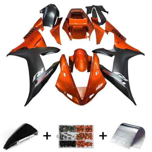 2002-2003 Yamaha YZF 1000 R1 Injection Fairing Kit Bodywork Plastic ABS Amotopart Fairing #128 2002-2003 Yamaha YZF 1000 R1 Injection Fairing Kit Bodywork Plastic ABS Amotopart Fairing #128