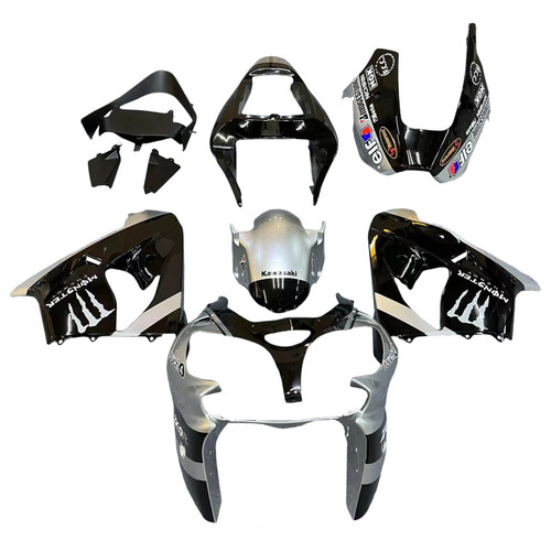 2002-2003 Kawasaki ZX9R Injection Fairing Kit Bodywork Plastic ABS Amotopart Fairing  #134 2002-2003 Kawasaki ZX9R Injection Fairing Kit Bodywork Plastic ABS Amotopart Fairing  #134