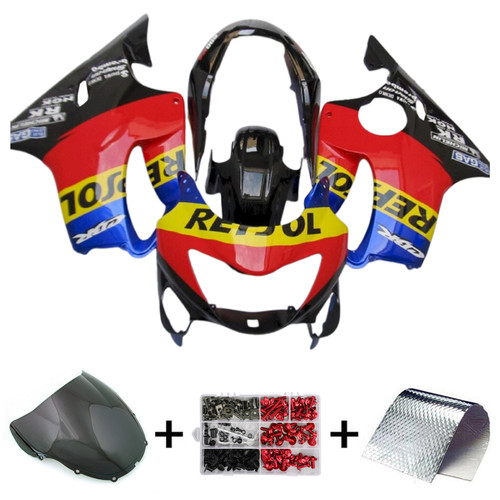 1999-2000 Honda CBR600 F4 Injection Fairing Kit Bodywork Plastic ABS Amotopart Fairing #157