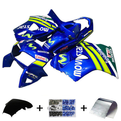 1998-2001 Honda VFR800 Injection Fairing Kit Bodywork Plastic ABS Amotopart Fairing #113 1998-2001 Honda VFR800 Injection Fairing Kit Bodywork Plastic ABS Amotopart Fairing #113