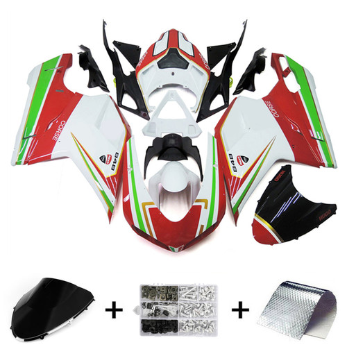 2007-2011 Ducati 1098 1198 848 Fairing Kit Bodywork ABS Amotopart Fairing #129