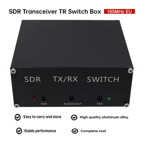 SDR Receiving Switching Antenna Sharing Transceiver TR Switch Box 100W DC 160MHz EU Plug SDR Receiving Switching Antenna Sharing Transceiver TR Switch Box 100W DC 160MHz EU Plug