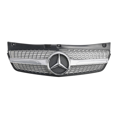2011-2014 Mercedes-Benz V-CLASS Viano W639 Front Bumper Grille Chrome Silver Generic 2011-2014 Mercedes-Benz V-CLASS Viano W639 Front Bumper Grille Chrome Silver Generic