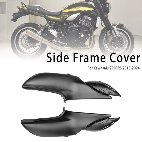 2018-2024 Kawasaki Z900RS Side Frame Panel Protector Fairings Cover Matte Black Generic