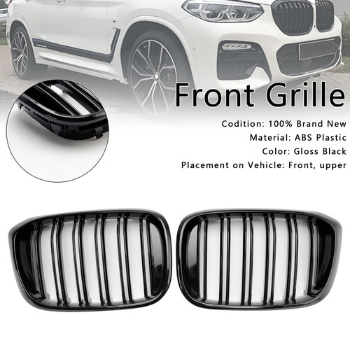 2018-2021 BMW X4 G02 X3 G01 G08 Front Kidney Grille Mesh Grill Pre LCI Generic 2018-2021 BMW X4 G02 X3 G01 G08 Front Kidney Grille Mesh Grill Pre LCI Generic