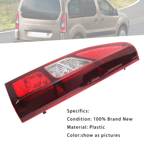 2012-2018 Peugeot Partner Mk2 Van(Rear Vertica Door Models) Right Tail Rear Light Assembly 9677205080 Generic 2012-2018 Peugeot Partner Mk2 Van(Rear Vertica Door Models) Right Tail Rear Light Assembly 9677205080 Generic