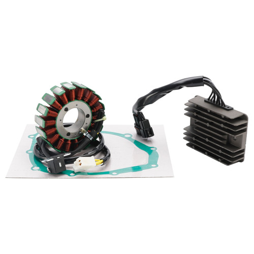 2007-2011 Suzuki DL650 V-Strom (Model K8/K9/L0) Magneto Coil Stator+Voltage Regulator+Gasket Assy Generic