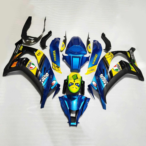 2011-2015 Kawasaki ZX10R Injection Fairing Kit Bodywork Plastic ABS Amotopart Fairing #145