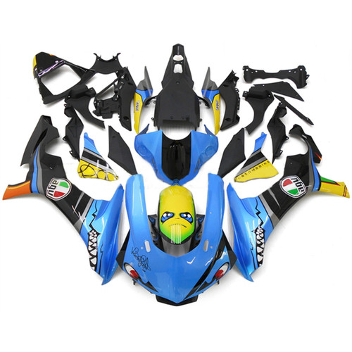 2015-2019 Yamaha YZF 1000 R1 Injection Fairing Kit Bodywork Plastic ABS Amotopart Fairing #158
