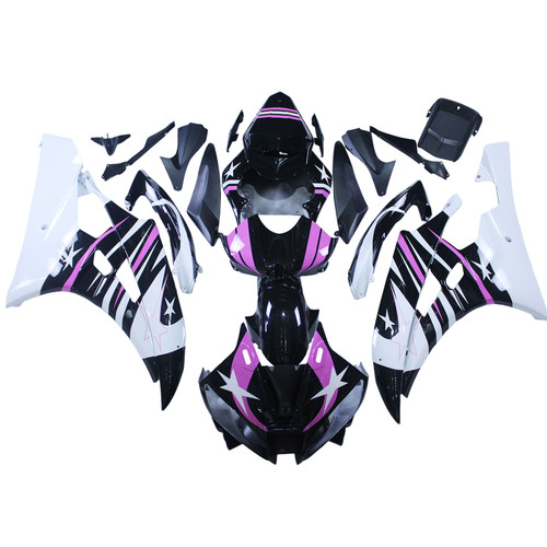 2006-2007 Yamaha YZF 600 R6 Injection Fairing Kit Bodywork Plastic ABS Amotopart Fairing #168