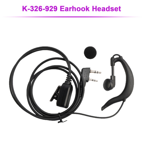 K-326-929 Earhook Headset For TK-220 TH-F6 RPV516A KG-UVD1P TG-2AT PX-666 UV-5RB