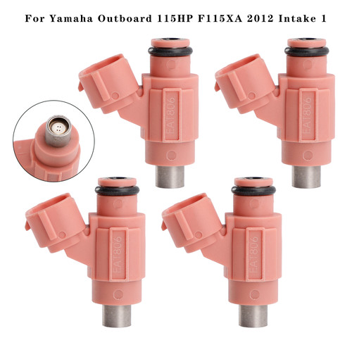 2011-2014 Yamaha Outboard 115HP F115JA F115LA 4Pcs Fuel Injector 68V-13761-10-00 Generic
