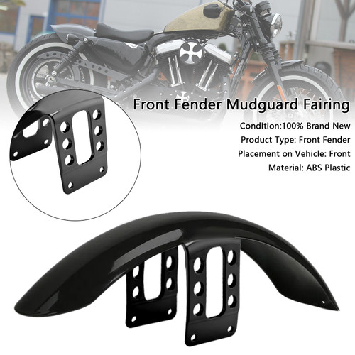 1988-up Sportster 883 1200 High Front Fender Mudguard Fairing Black Generic