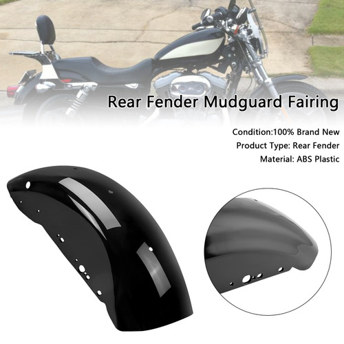 2004-UP Sportster 883 1200 Rear Fender Mudguard Fairing Black Generic