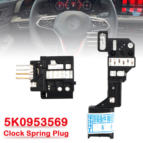 Steering Wheel Clock Spring Plug 5K0953569 For VW