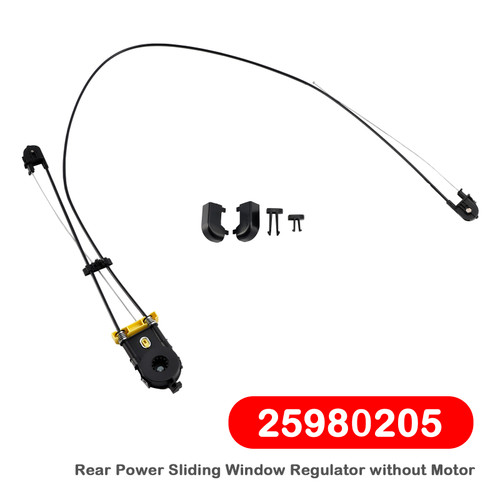 GM Truck Sierra Silverado Rear Power Sliding Window Regulator without Motor 25980205 Generic