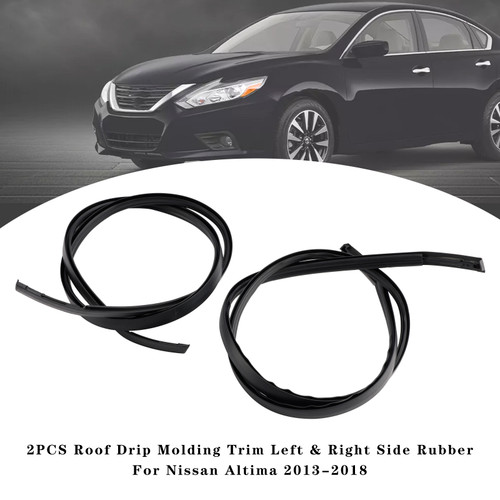 2013-2018 Nissan Altima 2PCS Roof Drip Molding Trim Left & Right Side Rubber 73853-3TA0A Generic 2013-2018 Nissan Altima 2PCS Roof Drip Molding Trim Left & Right Side Rubber 73853-3TA0A Generic