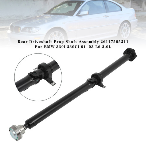 2001-2003 BMW 330i 330Ci 01-03 L6 3.0L Rear Driveshaft Prop Shaft Assembly 26117505211 RWD Generic