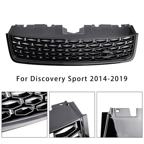 2014-2019 Discovery Sport Front Bumper Grille Without Letter Gloss Black Generic