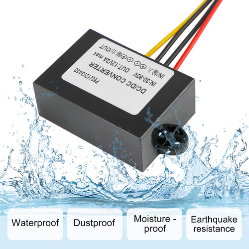 Buck Step Down Converter DC30-90V-12V 3A 36W Car Power Module Waterproof Generic
