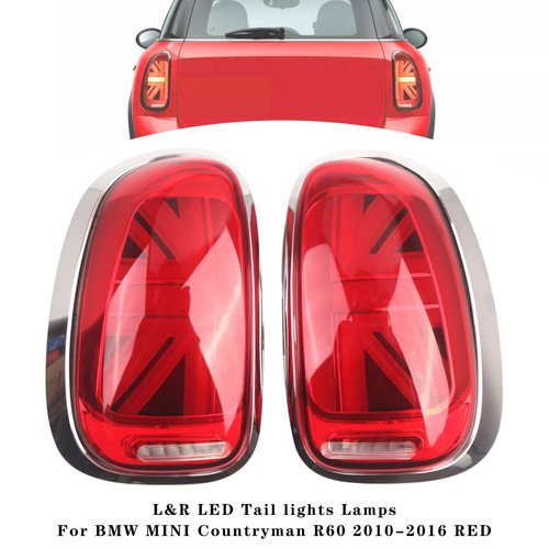 2010-2016 BMW MINI Countryman R60 RED L&R LED Tail lights Lamps Generic