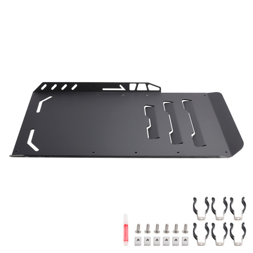Black Aluminum Skid Plate Chassis Protector Fit for 2014-2025 Touring Models