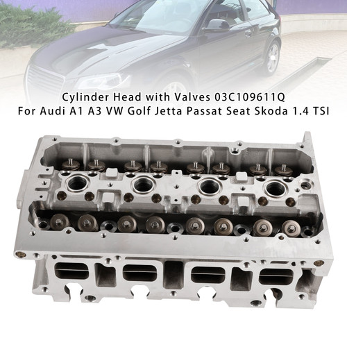 2006-2016 VW Beetle CC Golf Jetta Passat Polo Scirocco Touran Tiguan Cylinder Head with Valves 03C109611Q Generic 2006-2016 VW Beetle CC Golf Jetta Passat Polo Scirocco Touran Tiguan Cylinder Head with Valves 03C109611Q Generic