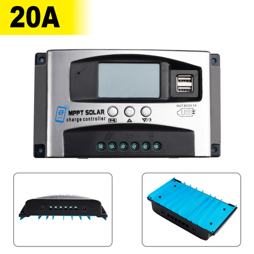 20A MPPT High Energy Solar Controller 0V Starts Intelligent Repair Battery APP to Remotely Manage DSP Controller