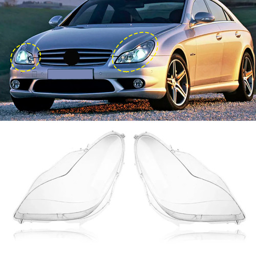 2006-2011 Mercedes W219 CLS350 CLS500 2PCS Front Headlight Glass Clear Cover Generic 2006-2011 Mercedes W219 CLS350 CLS500 2PCS Front Headlight Glass Clear Cover Generic