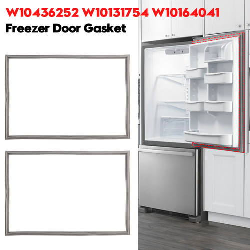 2 Pcs DA97-12522J Freezer Door Gasket for Samsung Refrigerator AP5623489 3973455