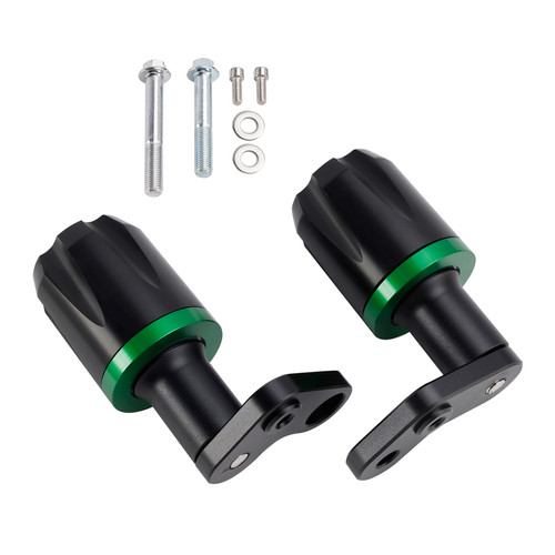 2024-2025 KAWASAKI ZX-6R ZX 6R Frame Crash Guard Sliders Bobbins Protection Green Generic