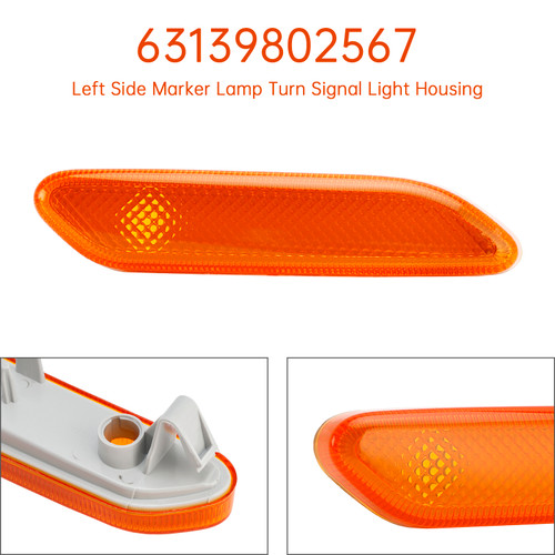 2012-2017 MINI R60 COUNTRYMAN R61 PACEMAN Left Side Marker Lamp Turn Signal Light Housing Yellow Generic