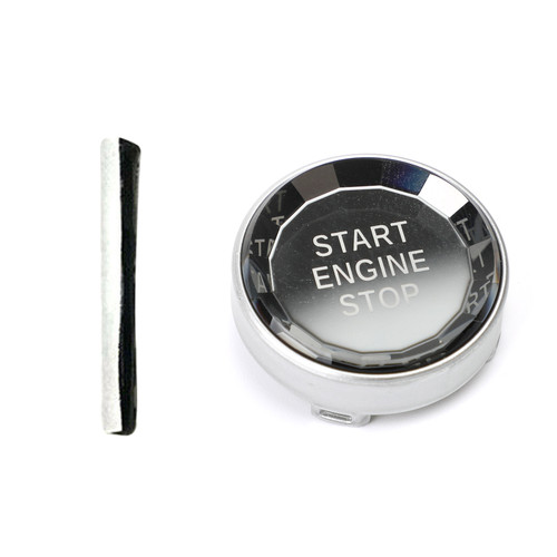 BMW 1-8 Series E Chassis Start Stop Engine Button Crystal Silver Generic
