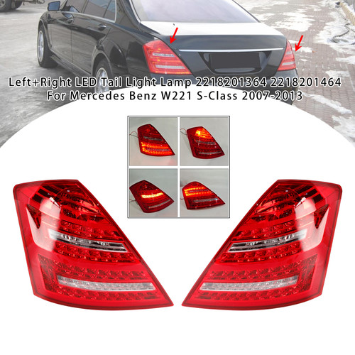 2007-2013 Mercedes Benz W221 S-Class Left+Right LED Tail Light Lamp 2218201364 464 Generic