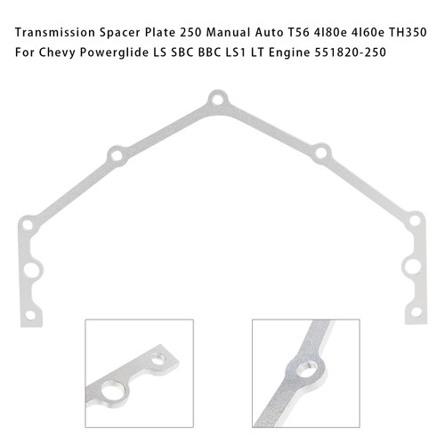 Transmission Spacer Plate 250 Manual Auto T56 4l80e 4l60e TH350 For Chevy Powerglide LS SBC BBC LS1 LT Engine 551820-250